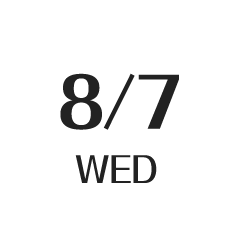 8/7 WED