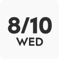 8/10 WED